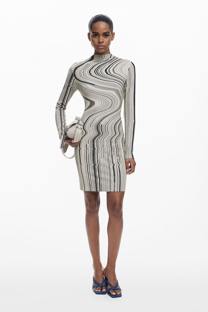Wavy striped dress