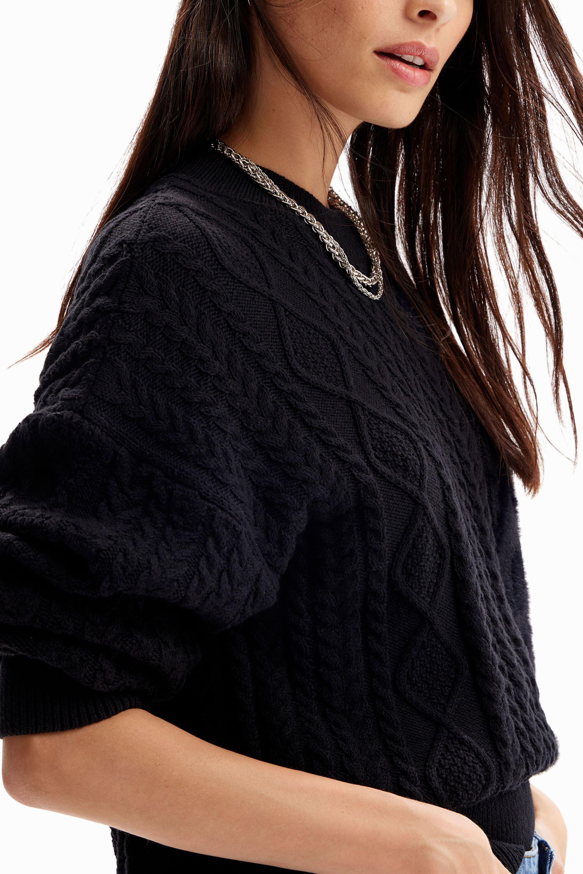 Women's Oversize combination pullover I Desigual.com