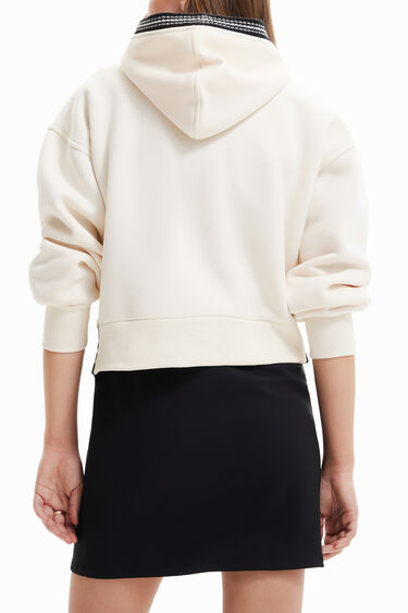 Hybride gehaakt sweatshirt | Desigual