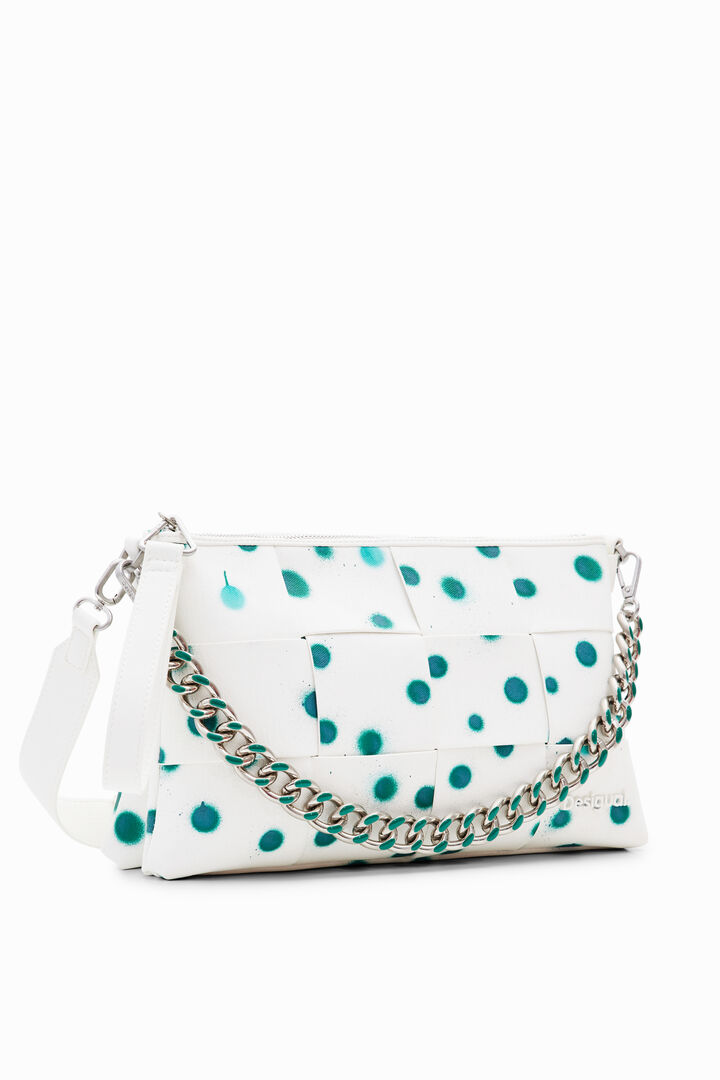M woven droplets crossbody bag | Desigual