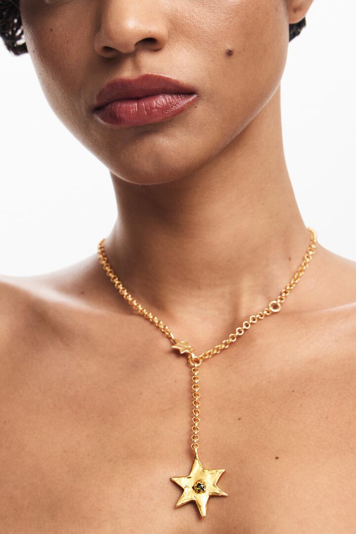 Star and heart necklace silver-plated Zalio | Desigual