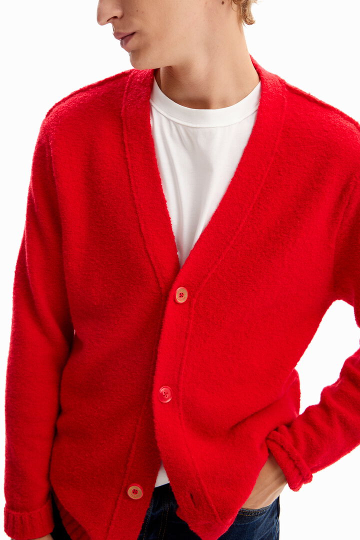 Cardigan uni texturé | Desigual