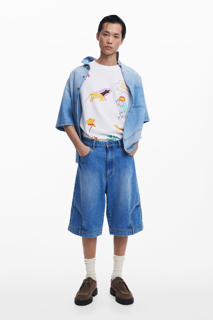 Bermuda vaquera Upcycling | Desigual