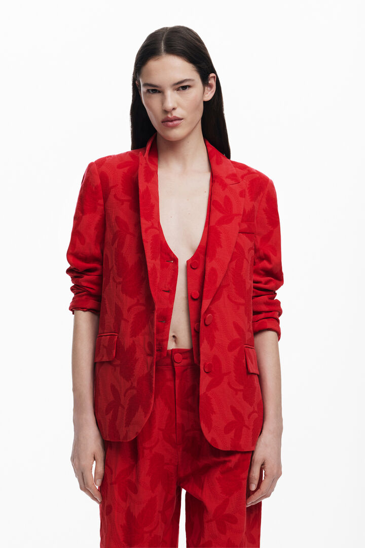 Contrast blazer