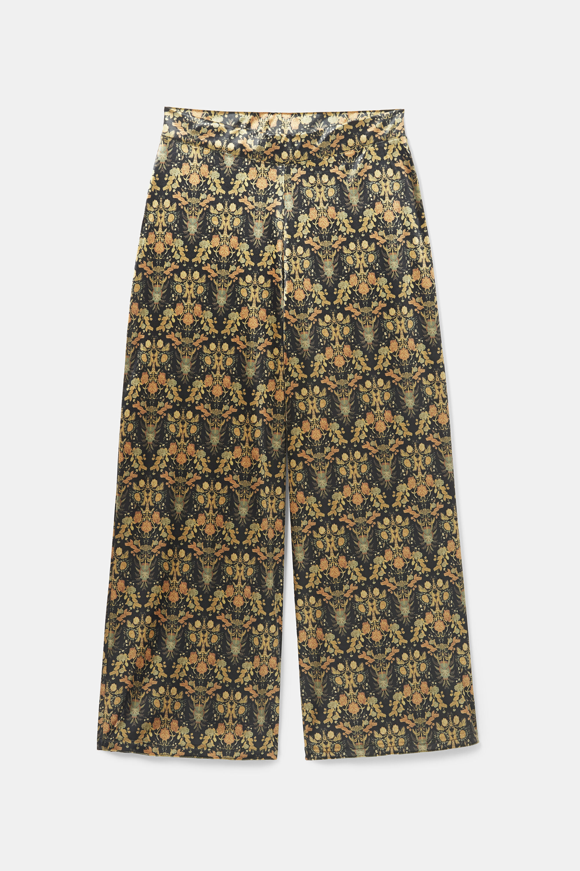 Printed trousers elastic waist