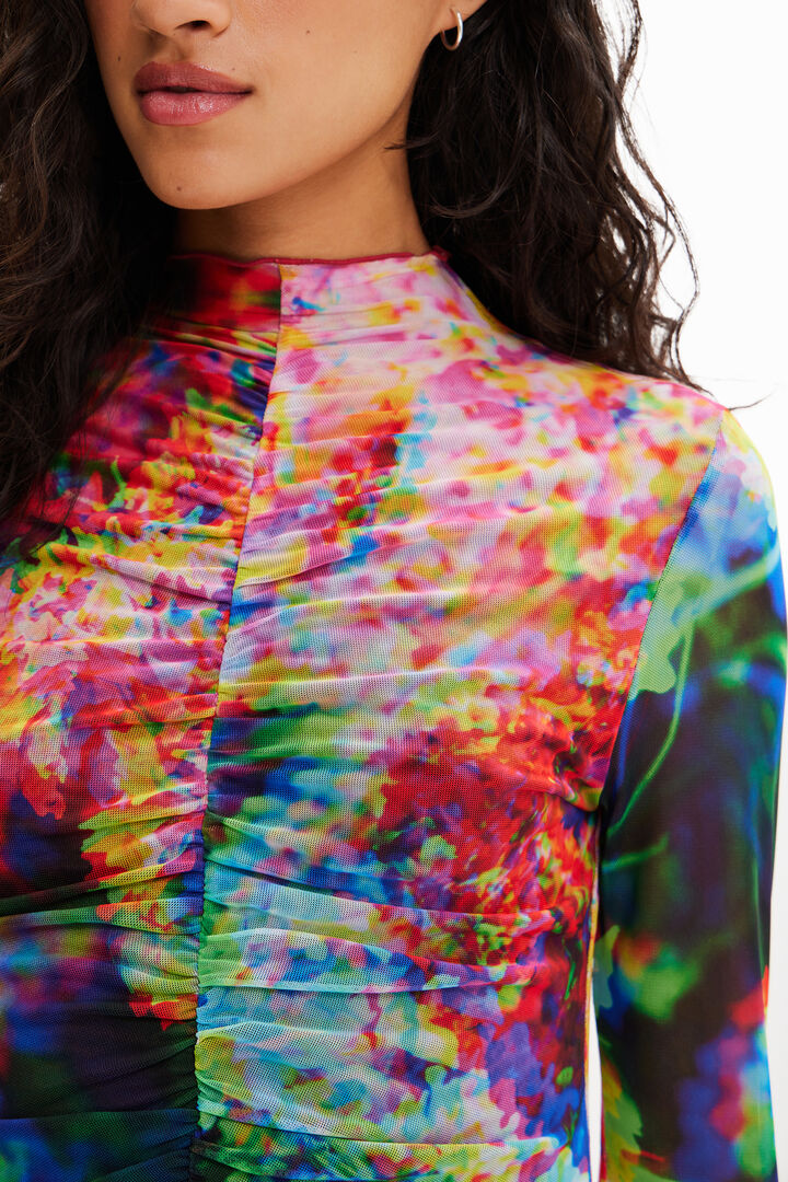 Body tul fruncido flores | Desigual
