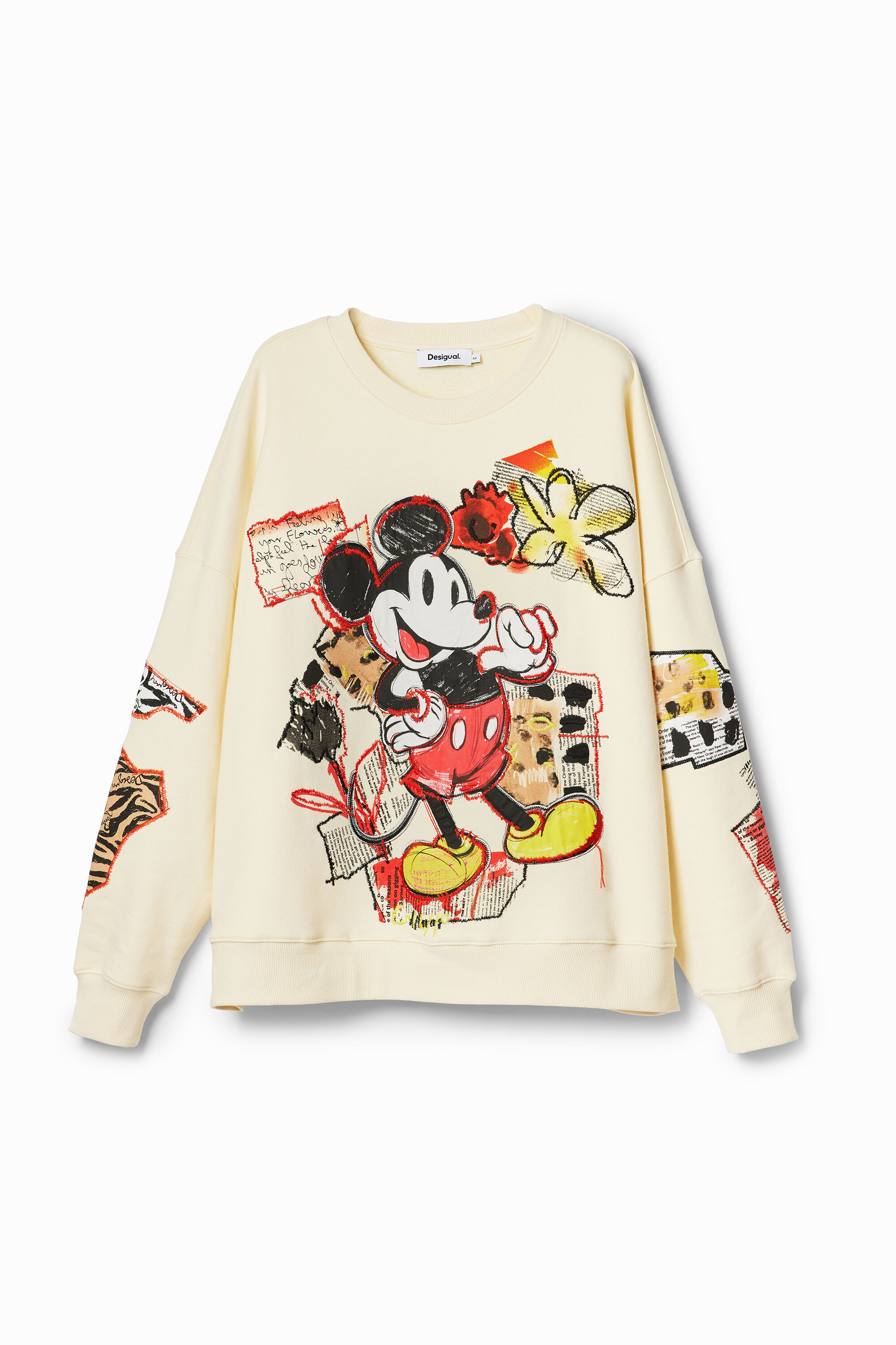 トップス Desigual Sweat-Shirt MickeyMouse 2023AW Multicolor sweatshirt with Mickey Mouse print brand DESIGUAL