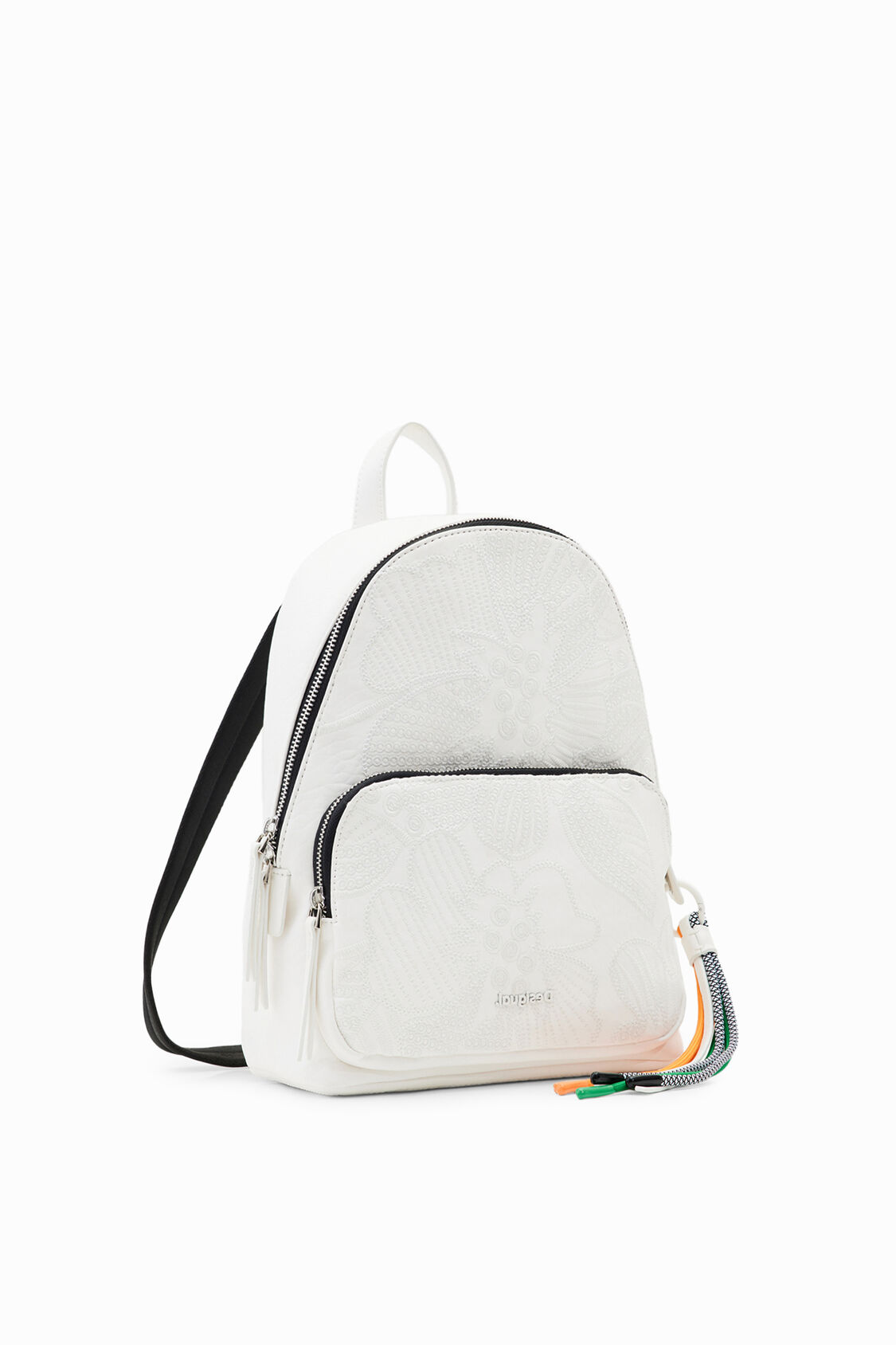 Fragua barba Calumnia Mochila pequeña bordada de mujer I Desigual.com