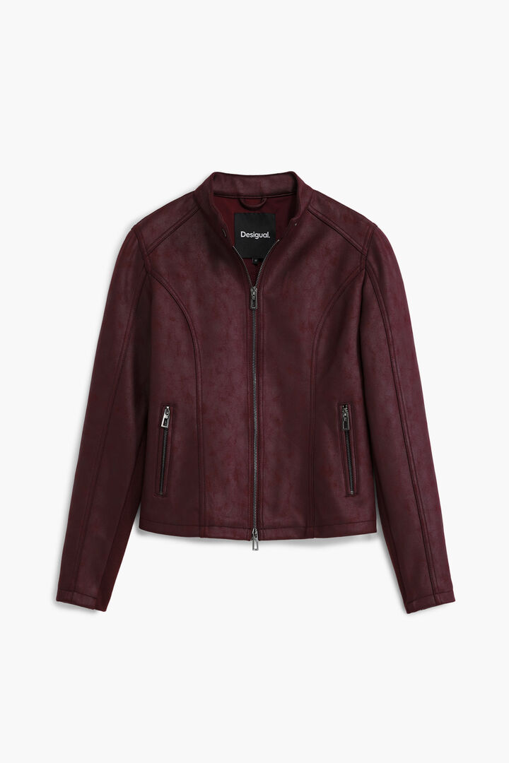 Kombinierte Jacke in Lederoptik | Desigual