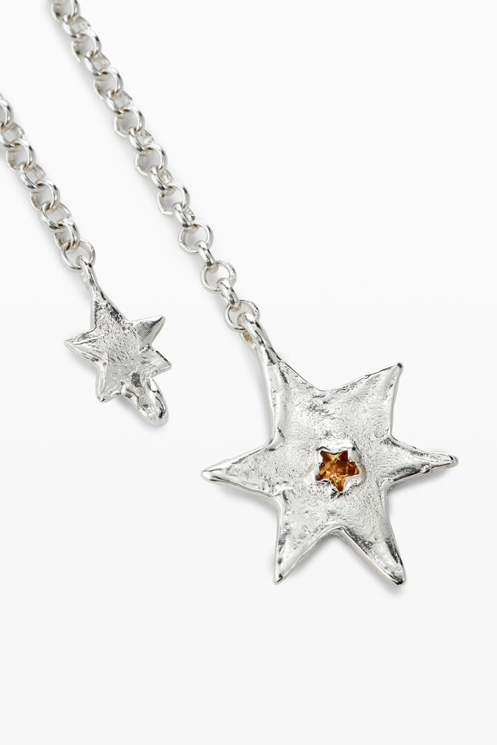 Star and heart necklace silver-plated Zalio | Desigual
