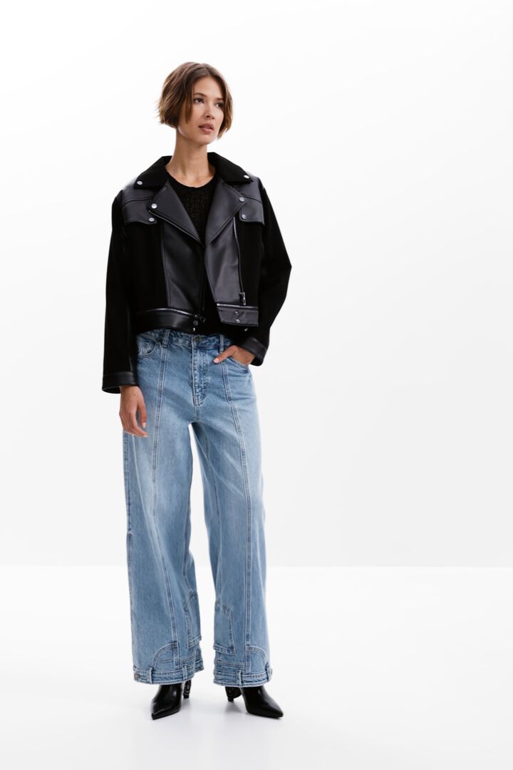 Veste effet cuir combiné | Desigual