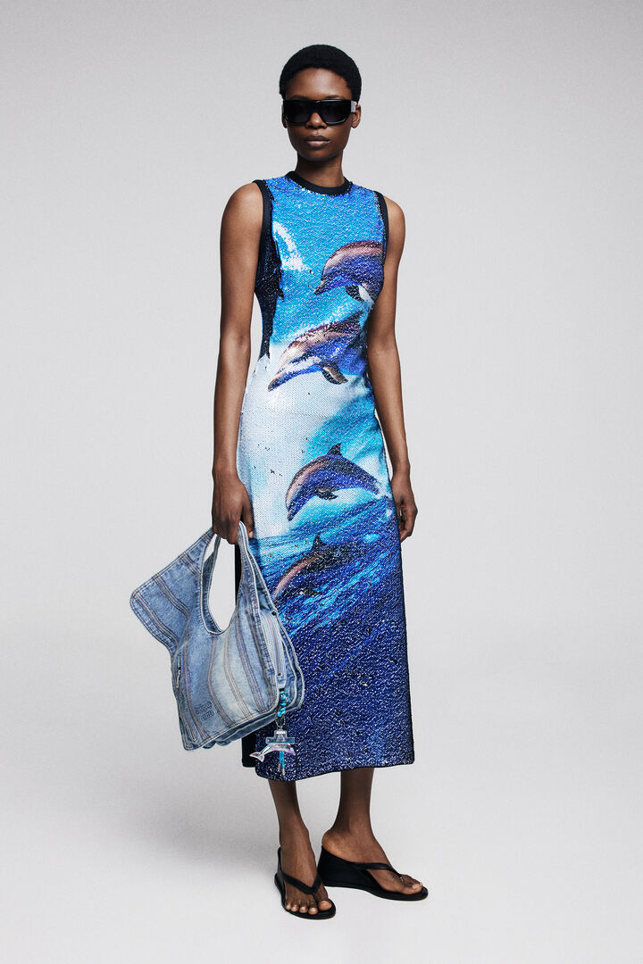 Vestido lentejuelas reversible Botter | Desigual