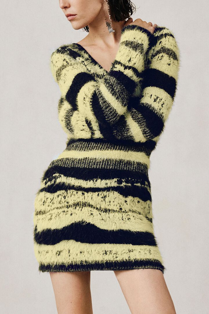 Mohair studio striped dress