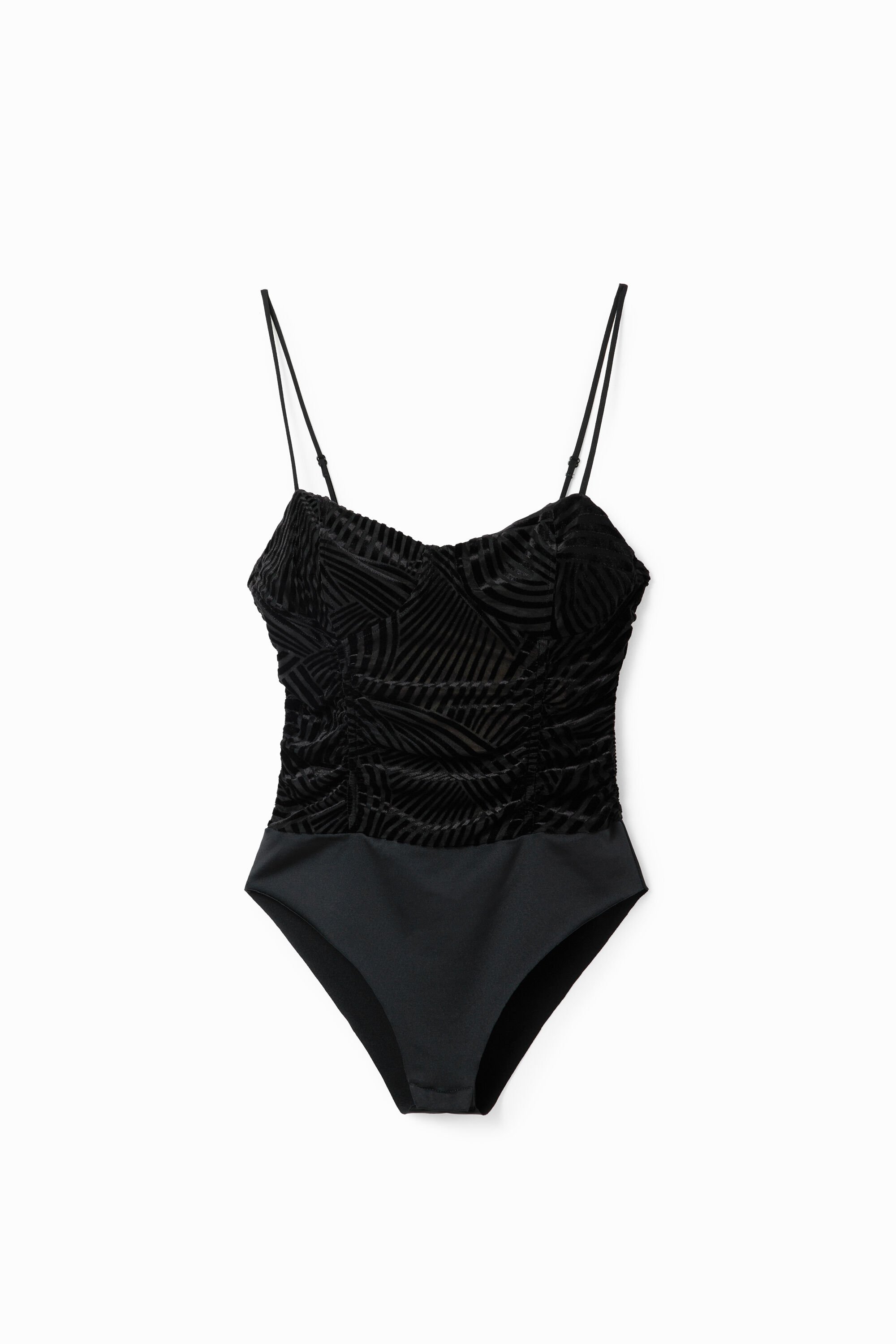 Body tirantes devore terciopelo