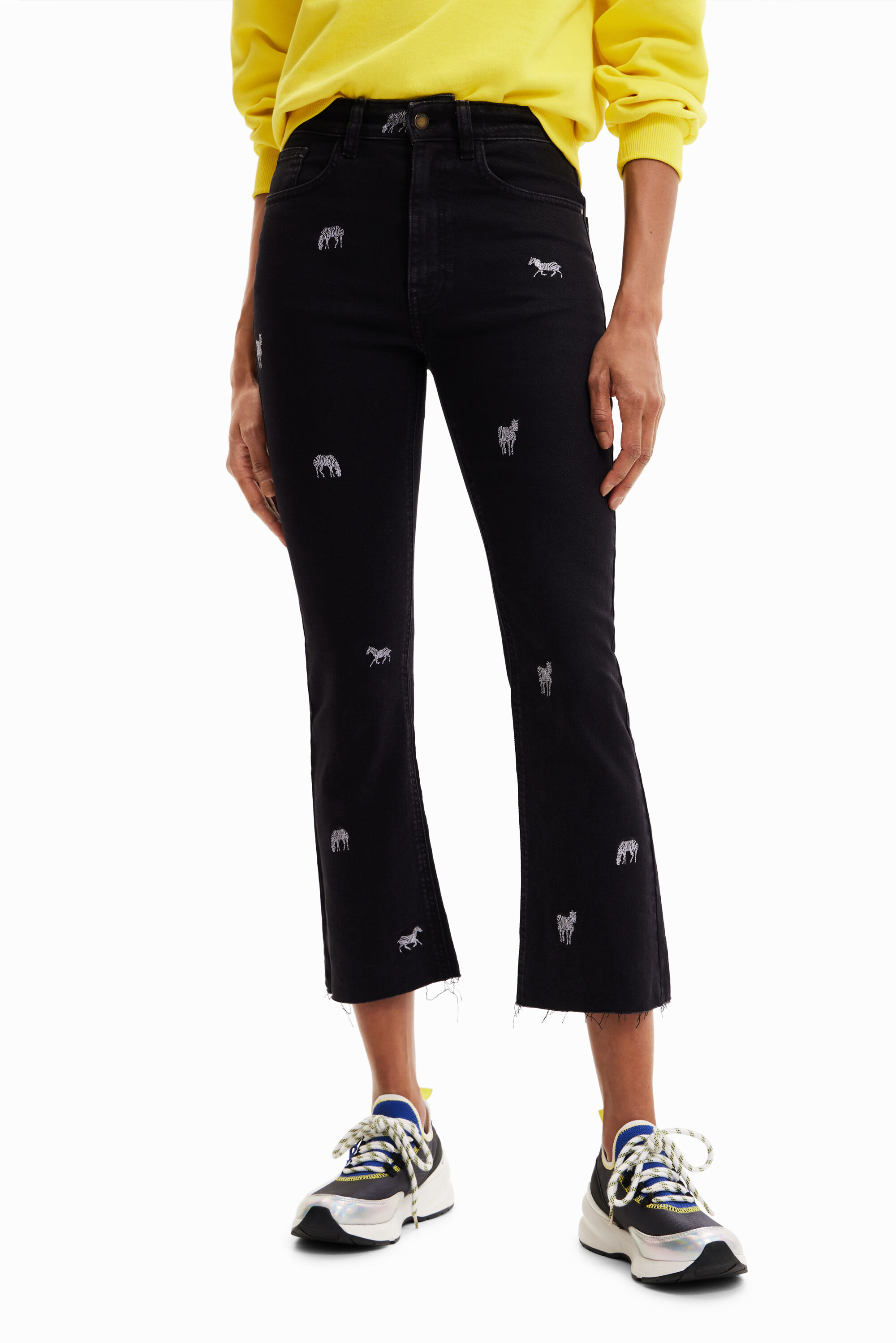 Flare-Cropped-Jeans
