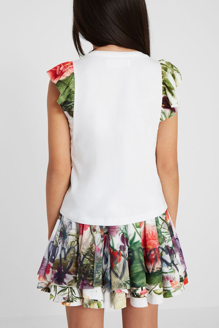 Ruffle-sleeve T-shirt | Desigual