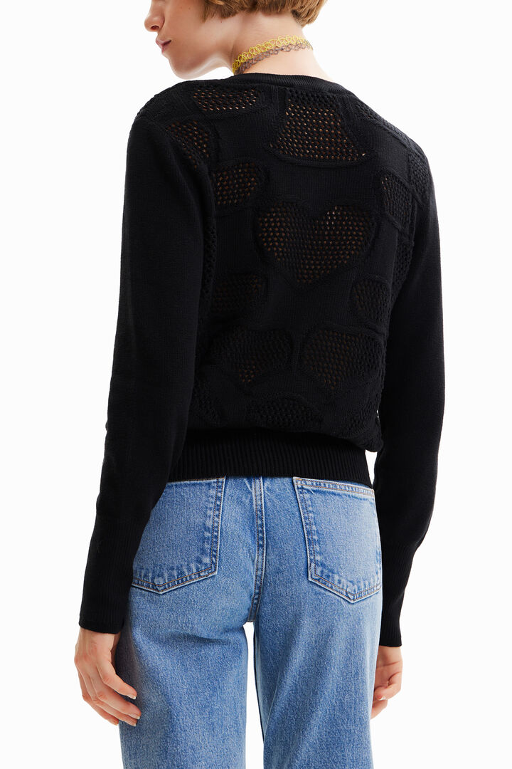 Openwork flower pullover | Desigual