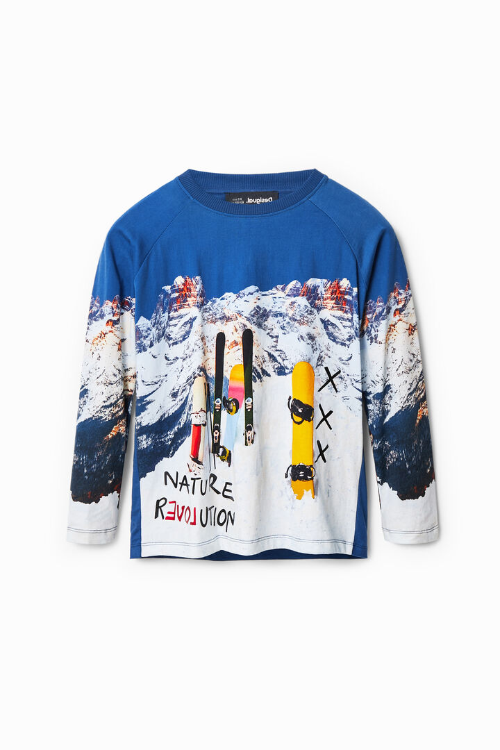 Camiseta manga larga snowboard | Desigual
