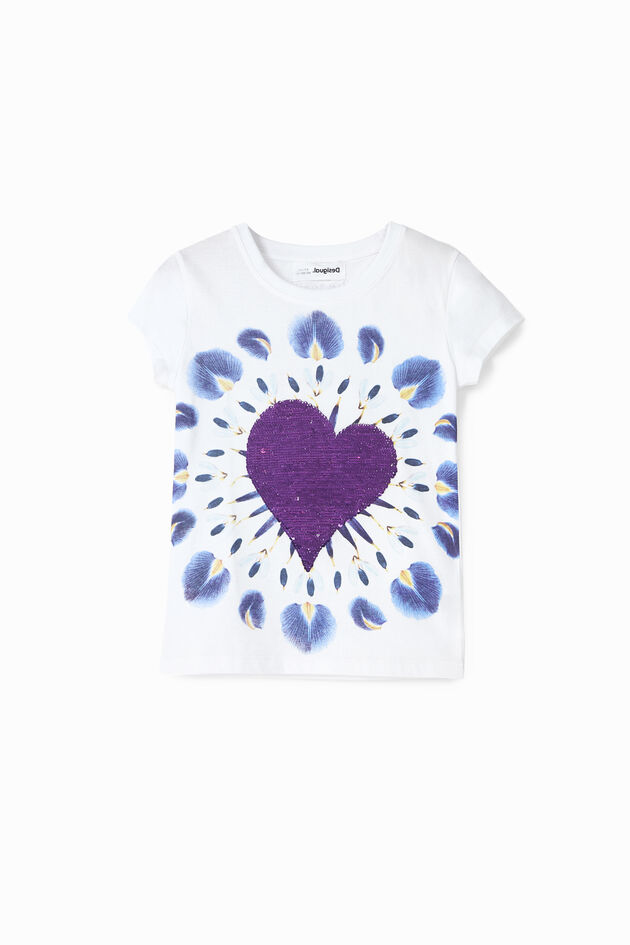 T-shirt boho print heart