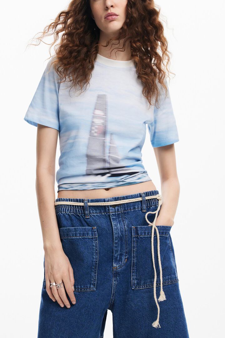 American Magic Sailboat T-shirt | Desigual