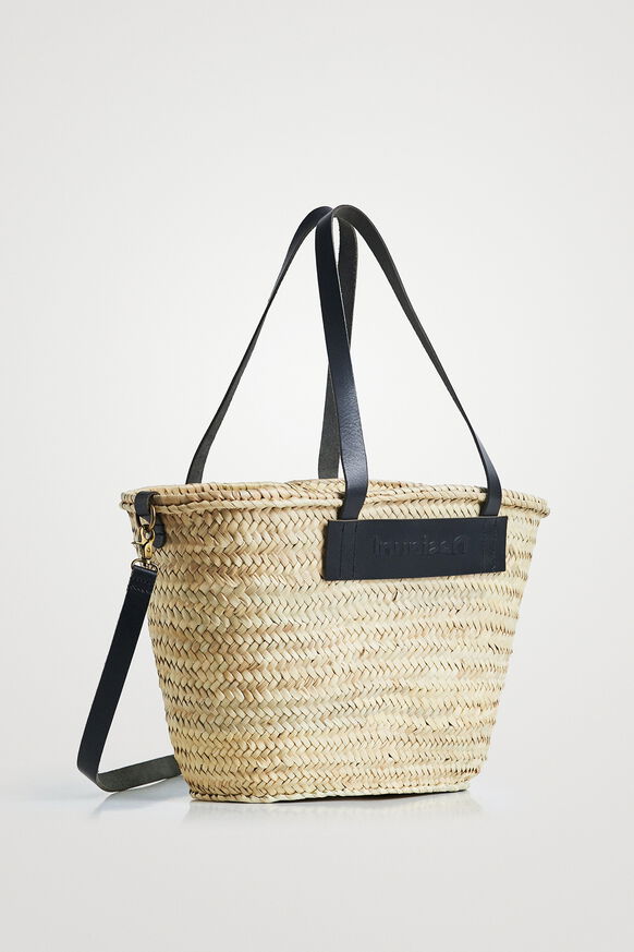Large basket with contrasting straps | Desigual