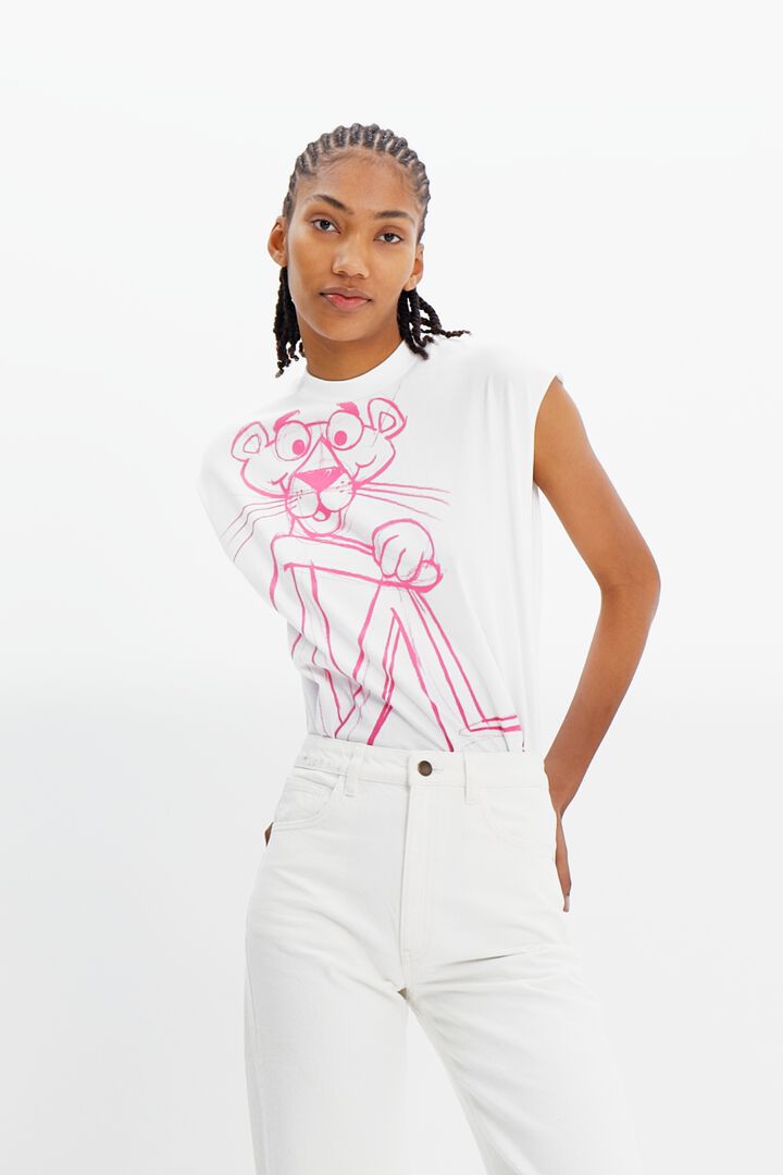 Wide-leg Pink Panther jeans | Desigual