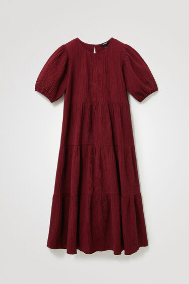 Midi-jurk met textuur | Desigual