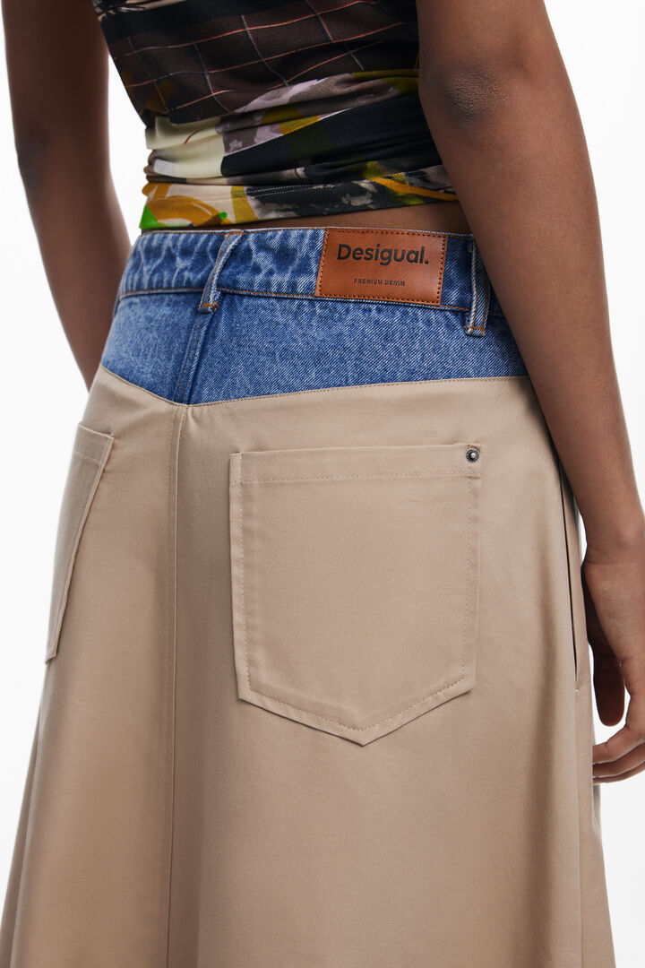 Long flared skirt | Desigual