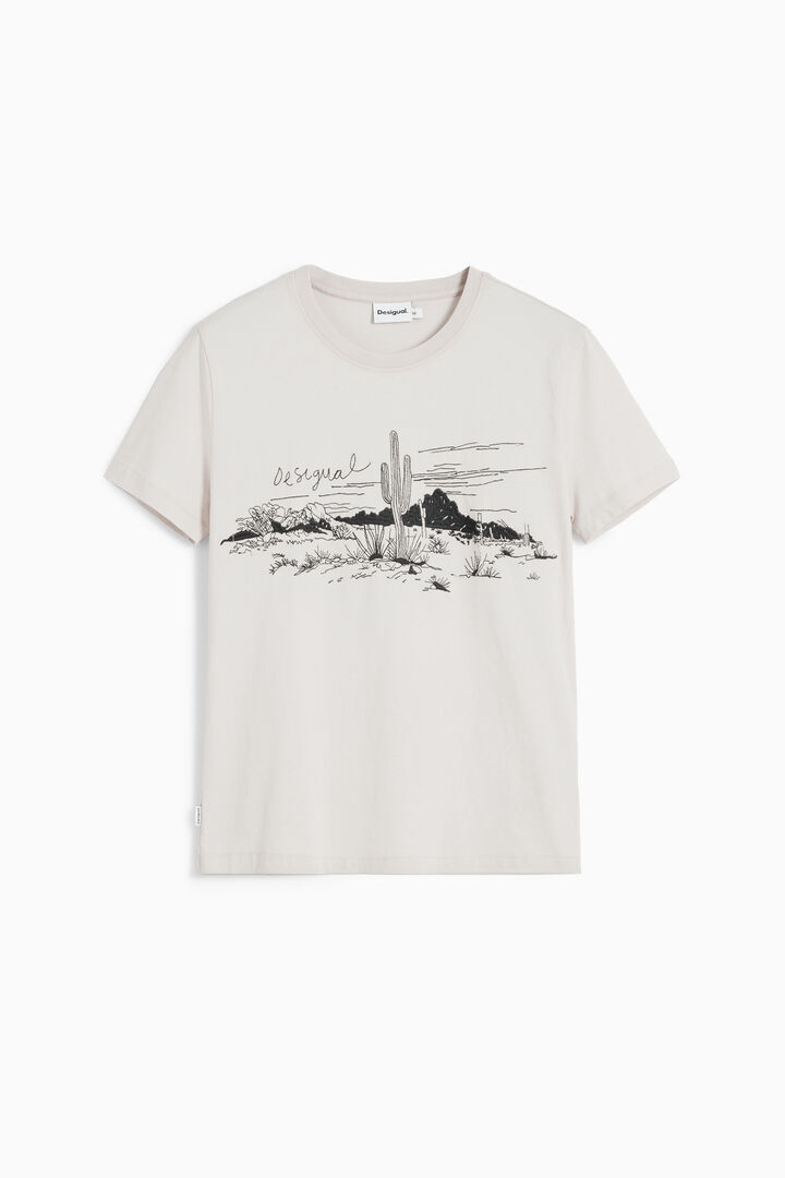 Short-sleeve landscape T-shirt | Desigual
