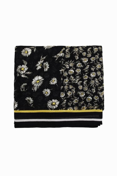 Fulard rectangular patch margarides | Desigual