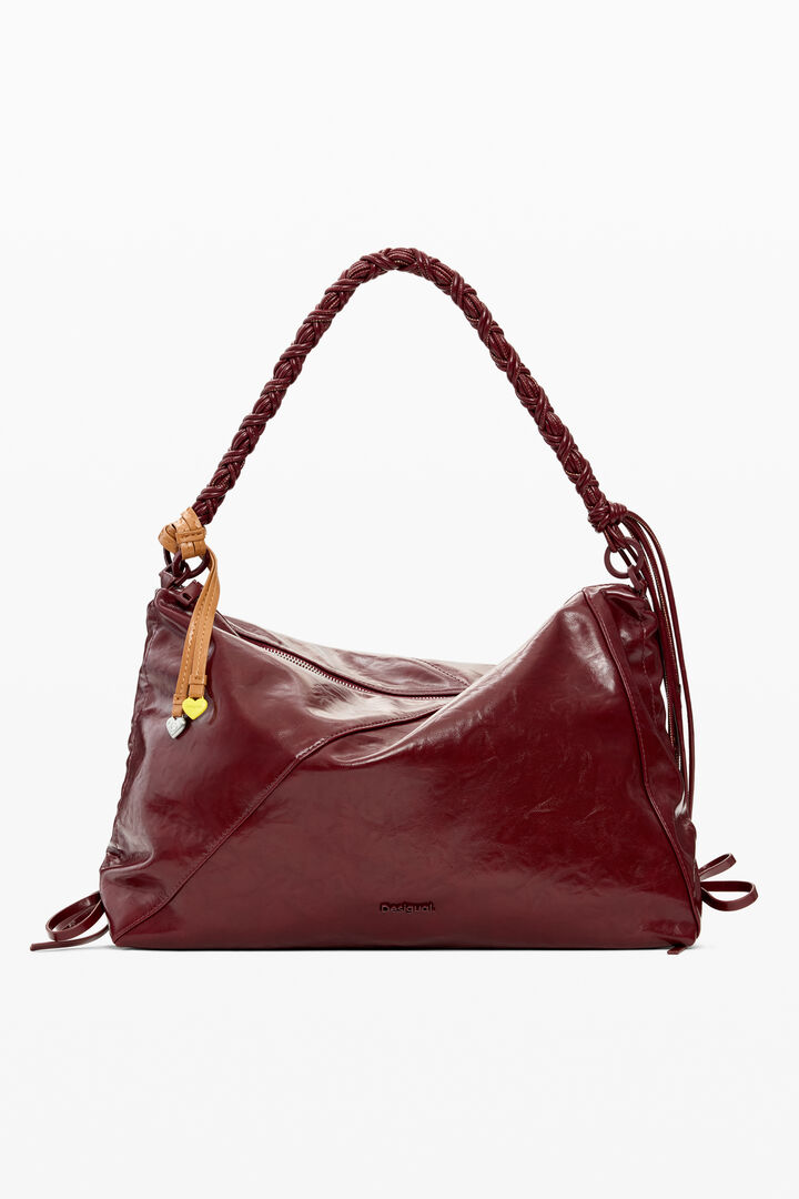 LARGE FAUX LEATHER BAG