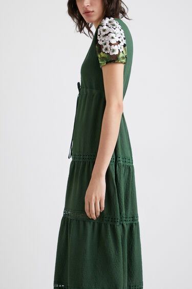 Embroidered sleeve dress | Desigual
