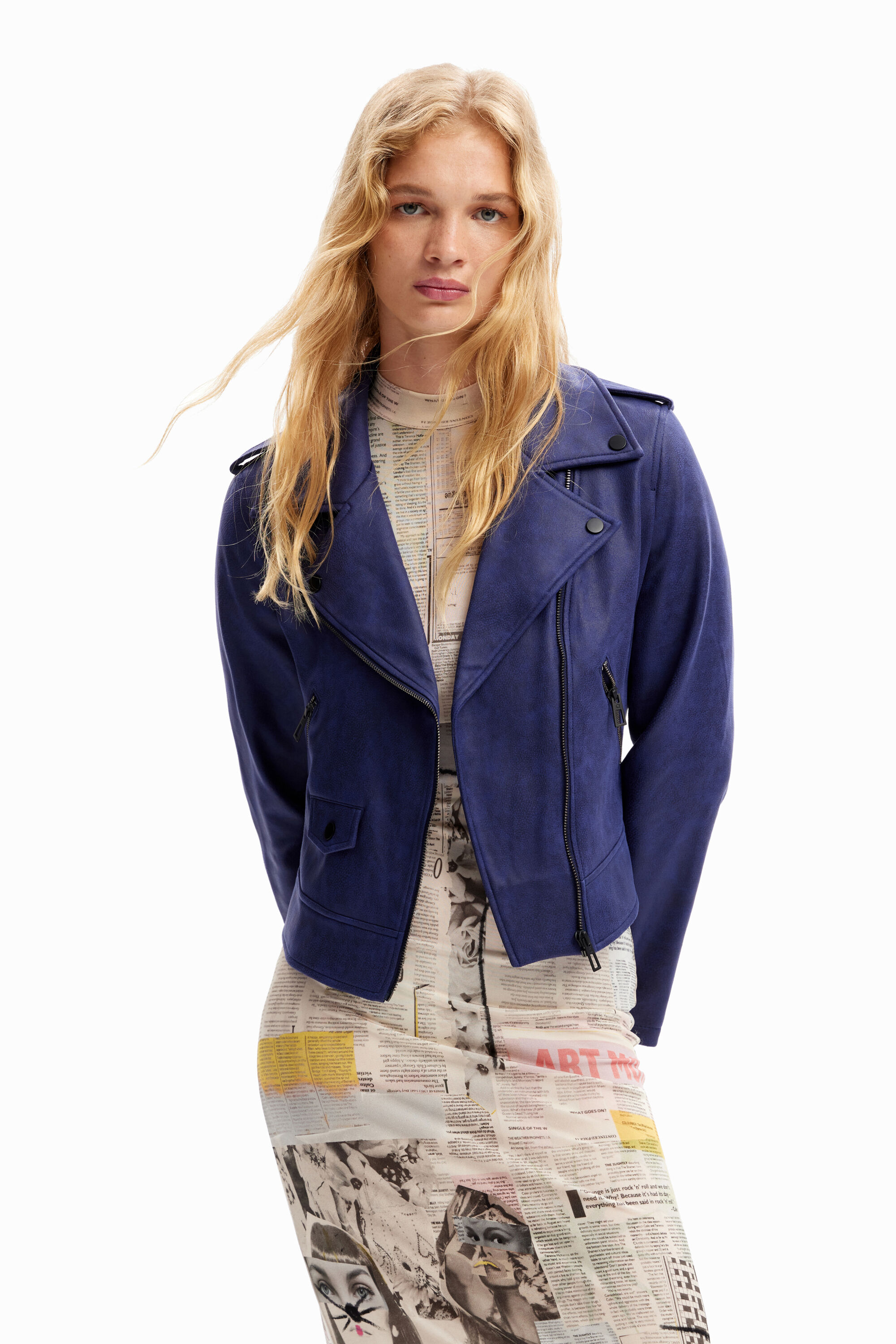 Desigual Slim biker jacket