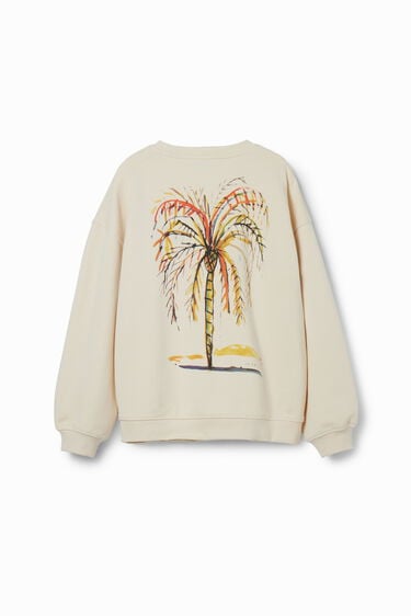 Sweatshirt ilustração palmeira | Desigual