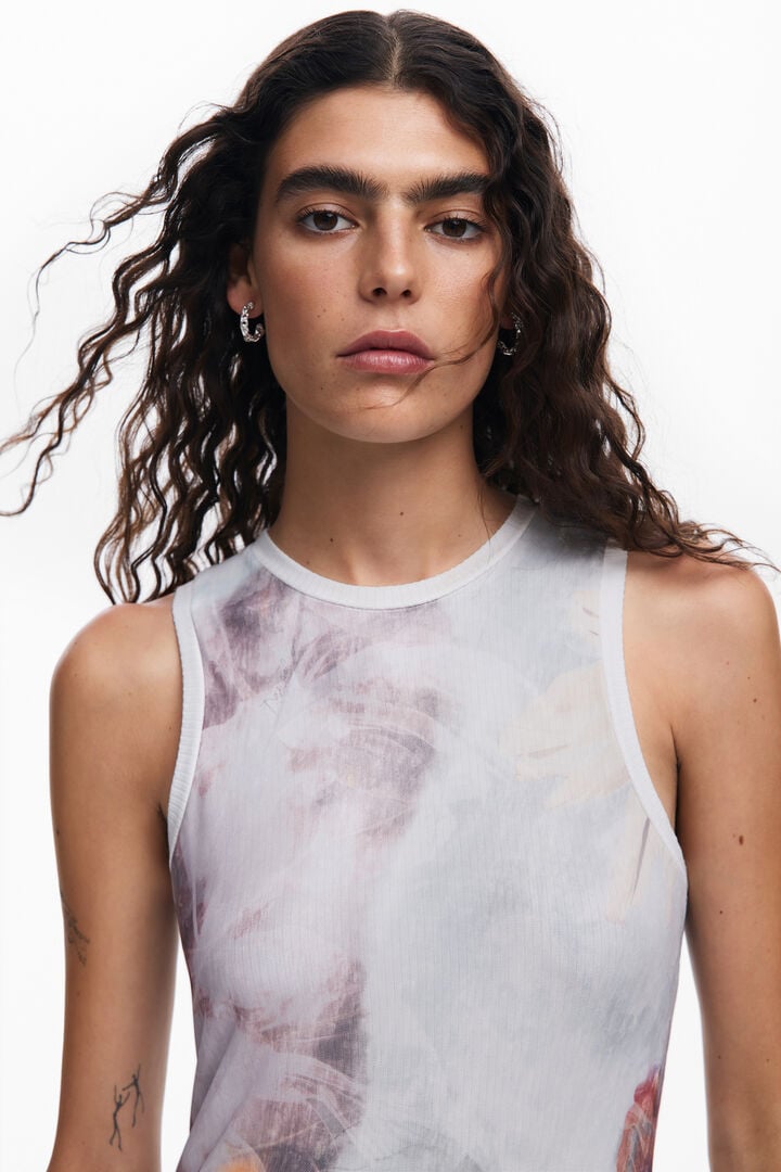 Vestido asimétrico flores | Desigual