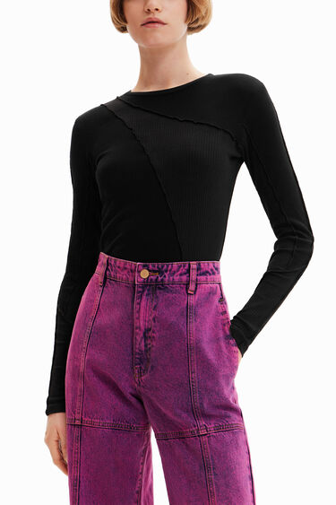 Samarreta patch canalé | Desigual