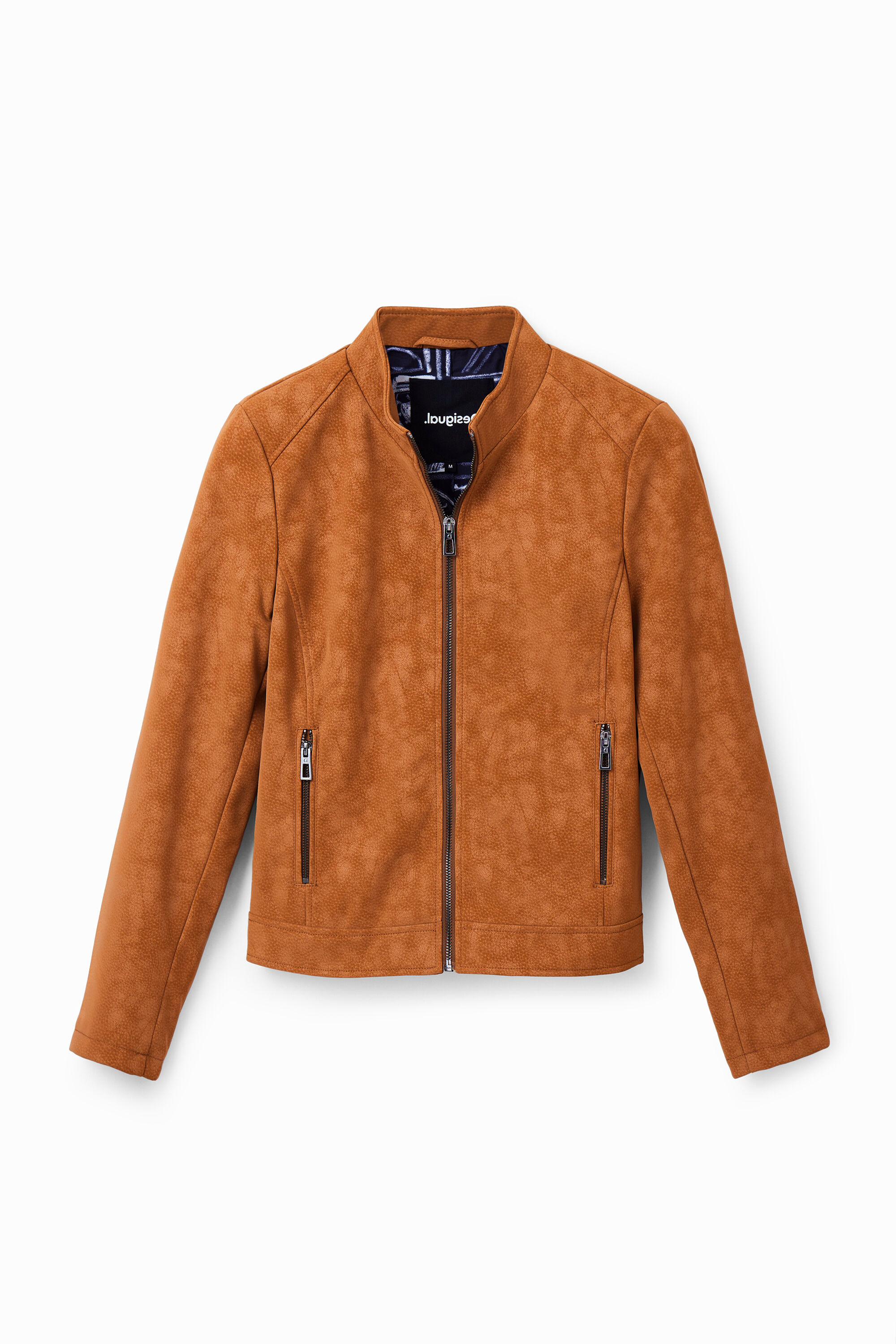 Chaqueta de deals cuero desigual