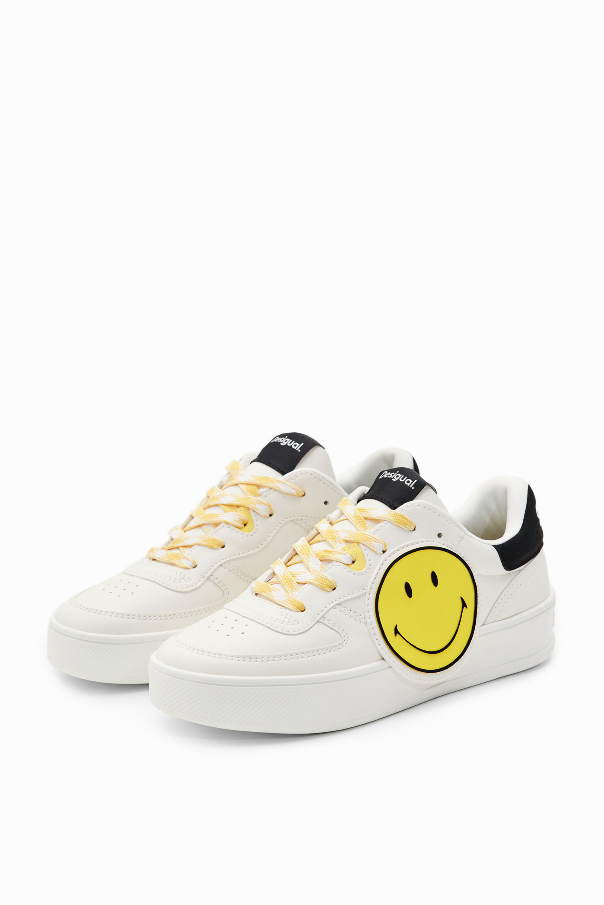 Shop Desigual Smiley® Platform Sneakers In Material Finishes