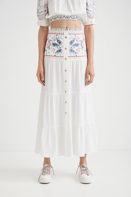 Long paisley skirt
