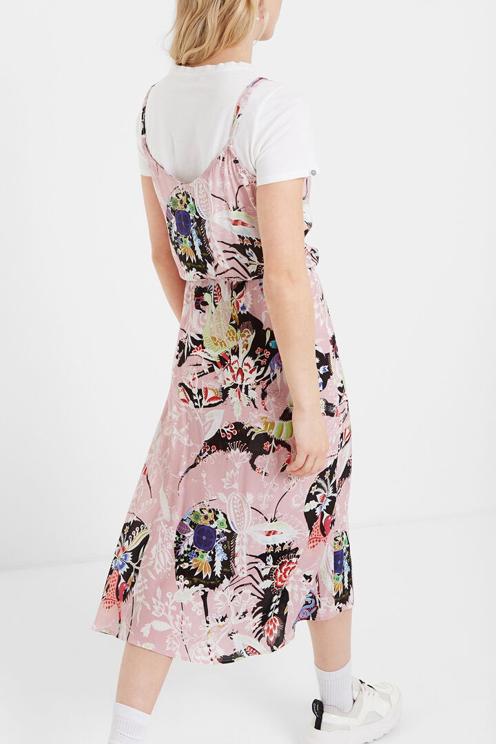 Vestido lencero con camiseta | Desigual