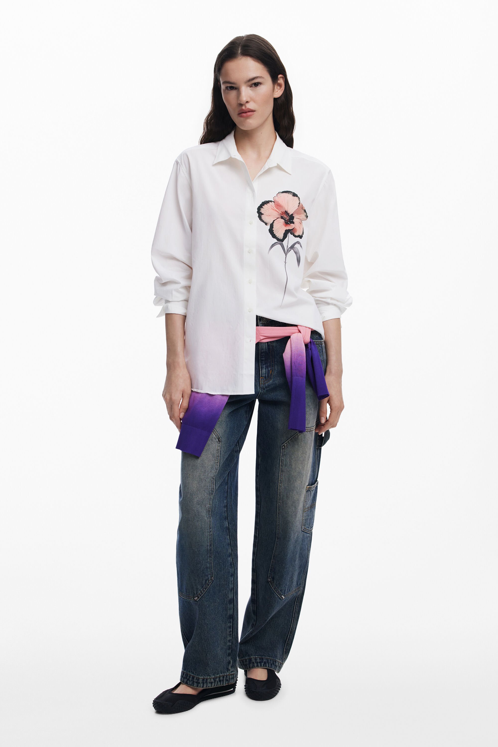 胸に花柄のシャツ 女性用 I Desigual.com