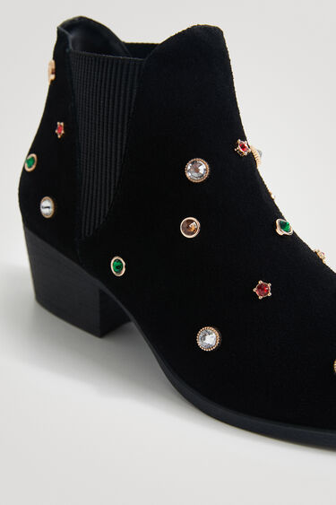 Gemstone split-leather ankle boots | Desigual