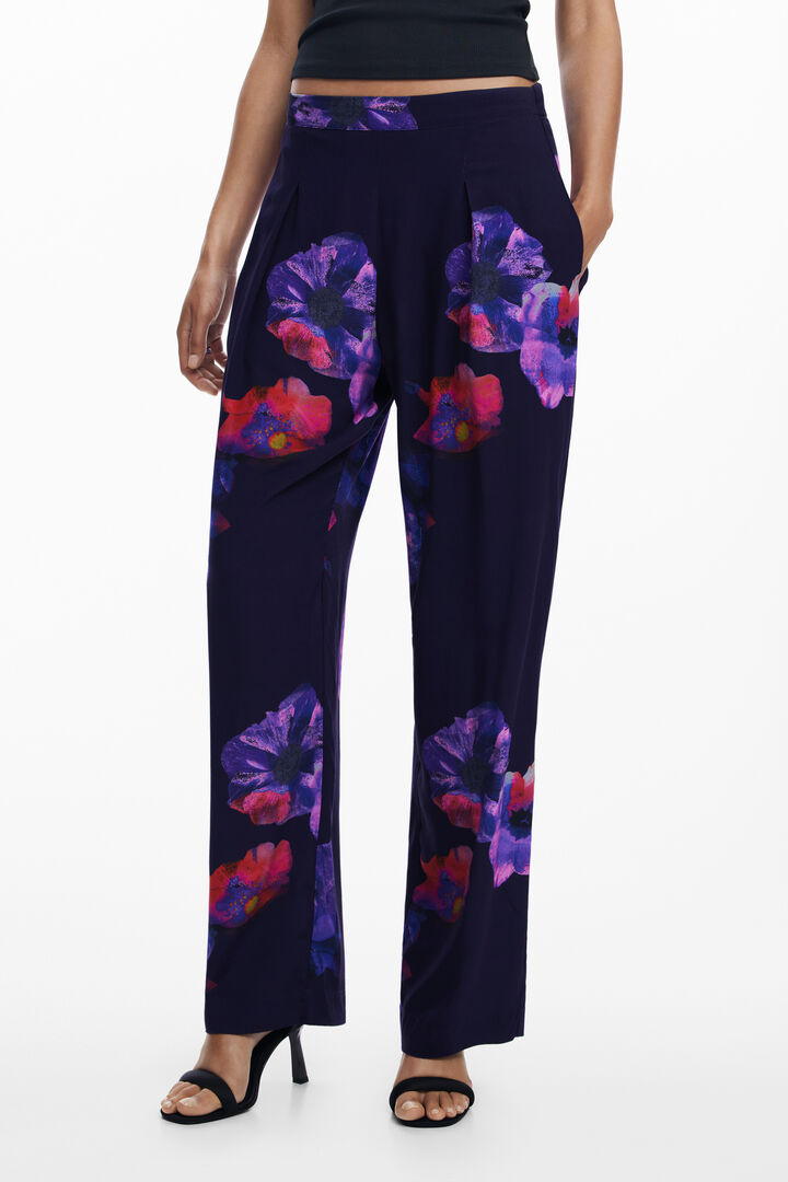 Fluid floral pants | Desigual