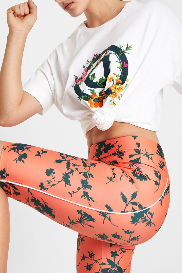 Legging fleuri cycliste | Desigual