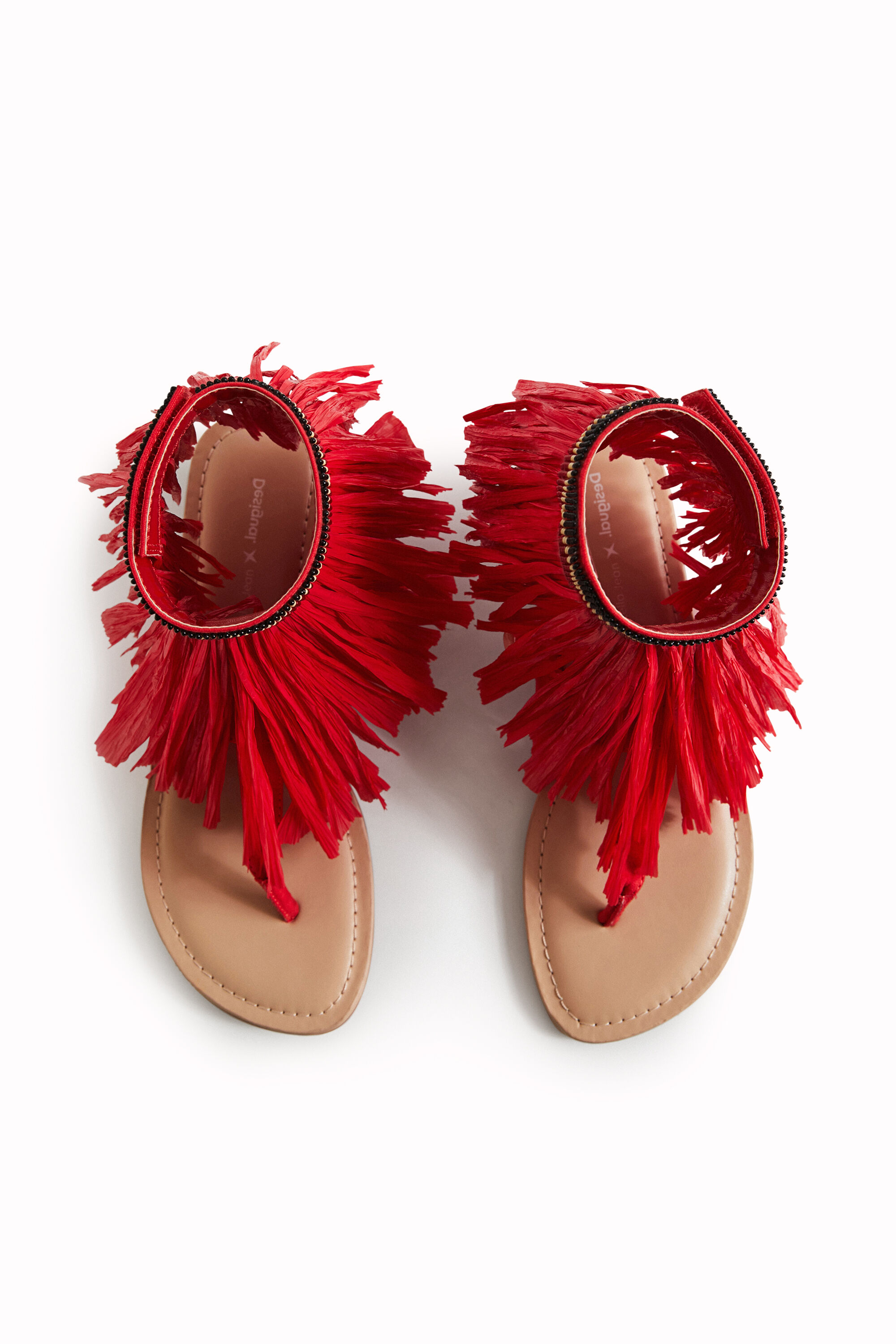 Stella Jean fringed flat sandal Desigual