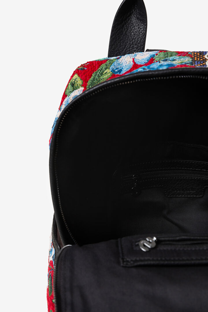 Tartan embroidered backpack | Desigual