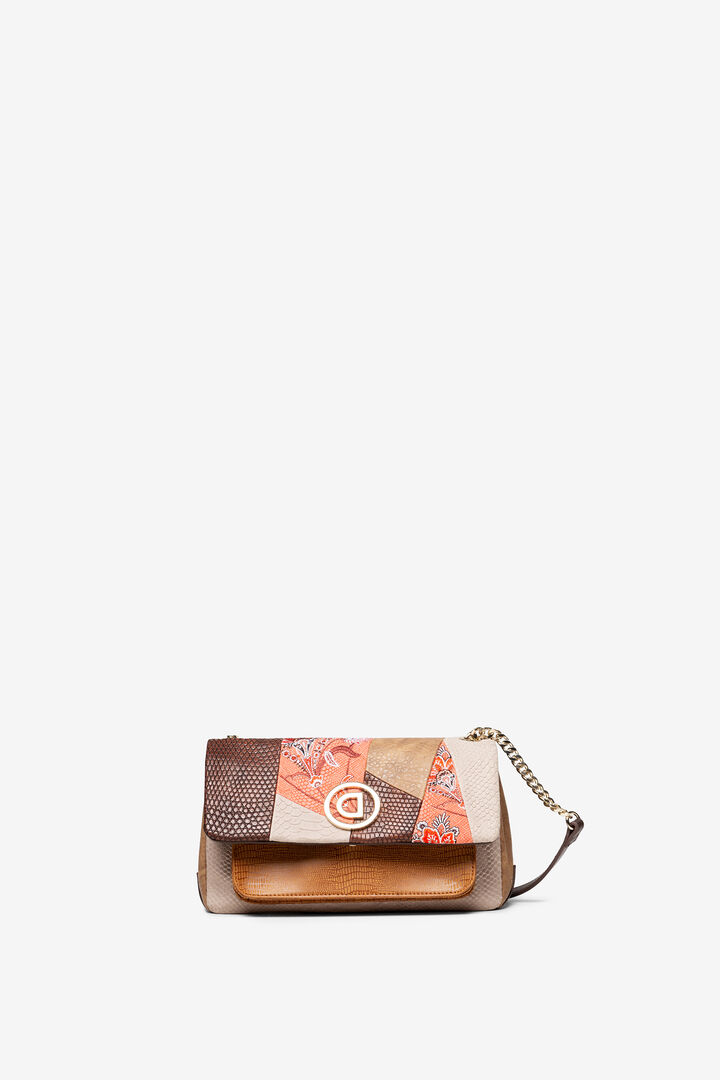 Boho bag reptile and floral patch | Desigual