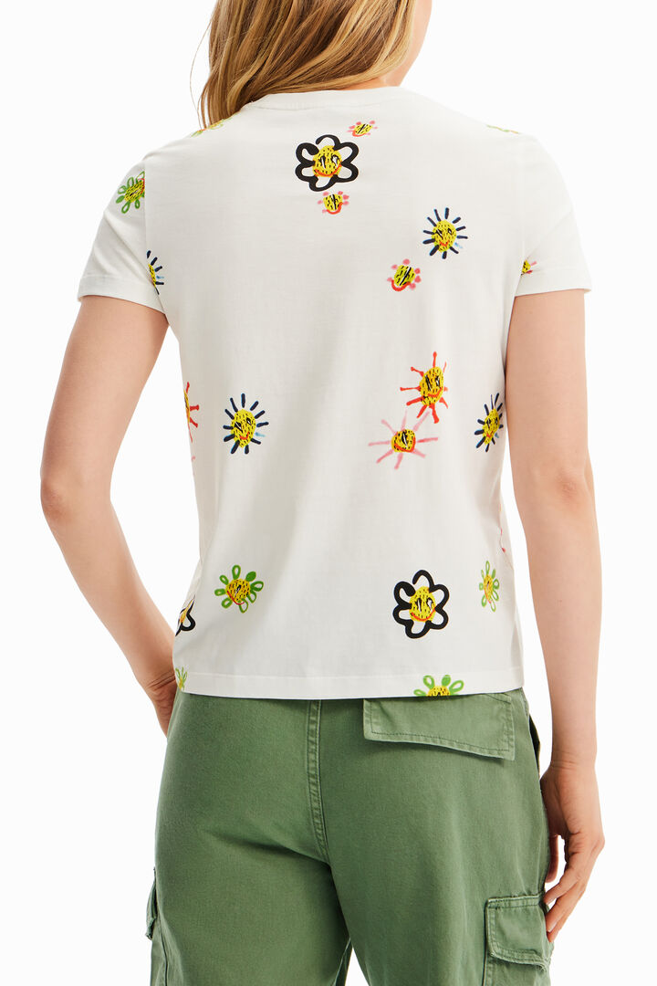 Arty flocked T-shirt | Desigual
