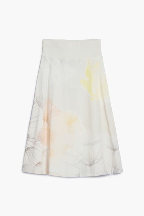 MIDI SKIRT WITH ELASTIC WAISTBAND