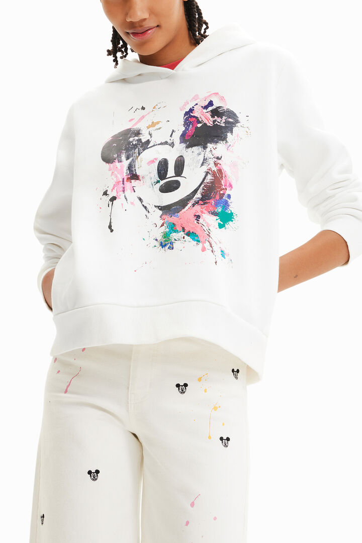 Disney's Mickey Mouse splatter sweatshirt | Desigual